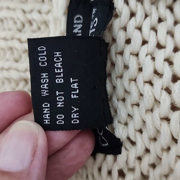 VNTG Counterparts Knitted by Hand Brown Mockneck Sweater Size S - Picture 11 of 11